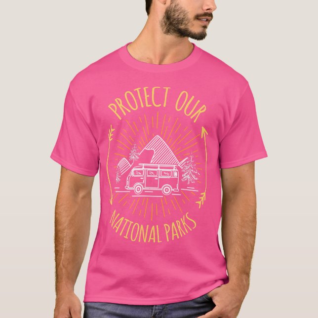 Camiseta Proteger los Parques Nacionales Naturaleza Ventila (Anverso)