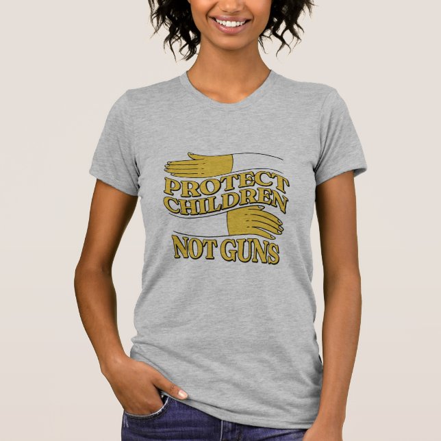 Camiseta Proteger niños no armas (Anverso)