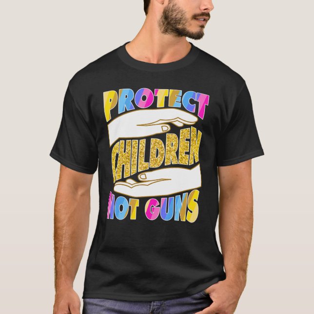 Camiseta Proteger niños no armas 7 (Anverso)