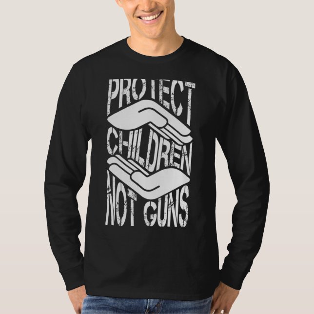 Camiseta Proteger niños no armas 9 (Anverso)