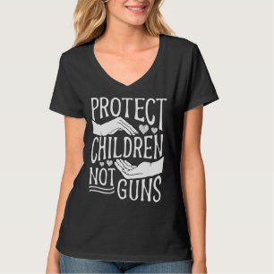 Camiseta Proteger niños, no armas, Naranja suficiente, pist