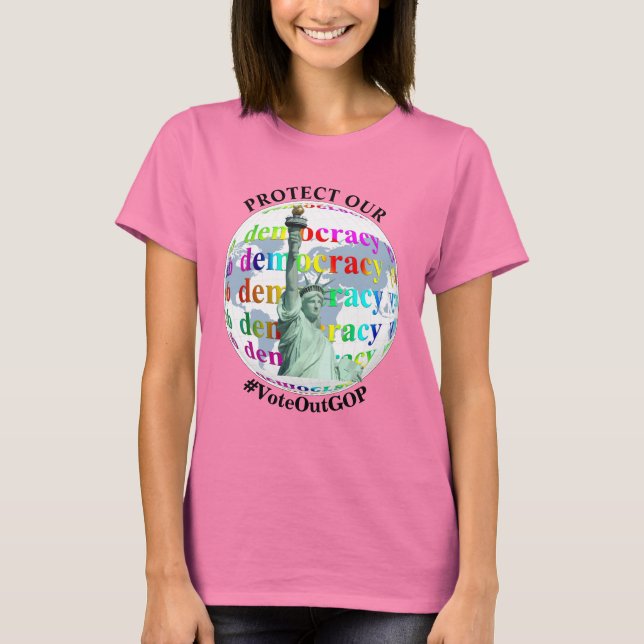 Camiseta Proteger nuestra democracia (Anverso)