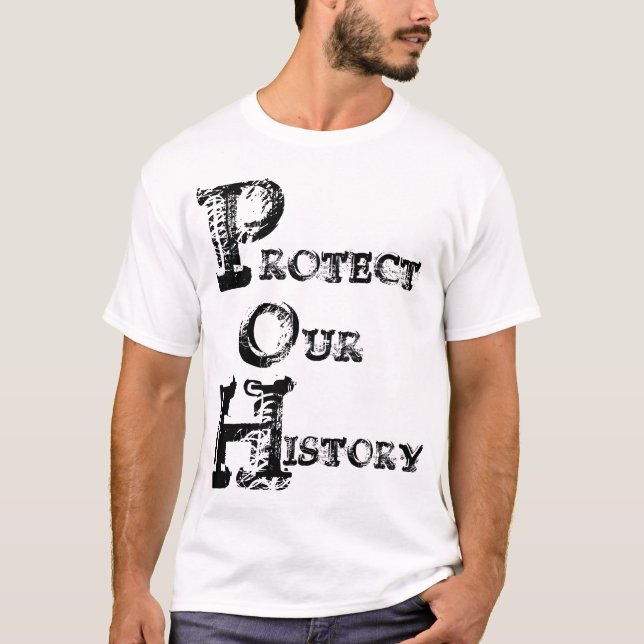 CAMISETA PROTEGER NUESTRA HISTORIA (Anverso)