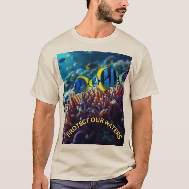 CAMISETA PROTEGER NUESTRAS AGUAS (Anverso)