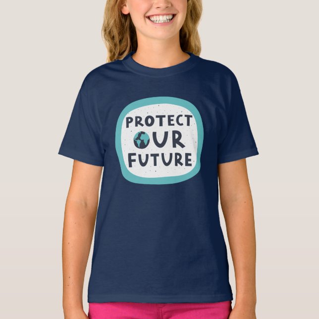 Camiseta Proteger nuestro futuro (Anverso)