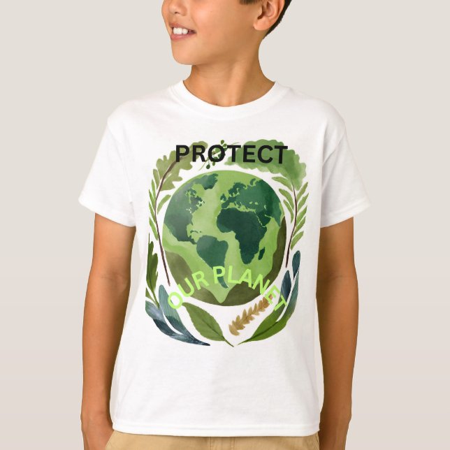 Camiseta Proteger nuestro planeta (Anverso)