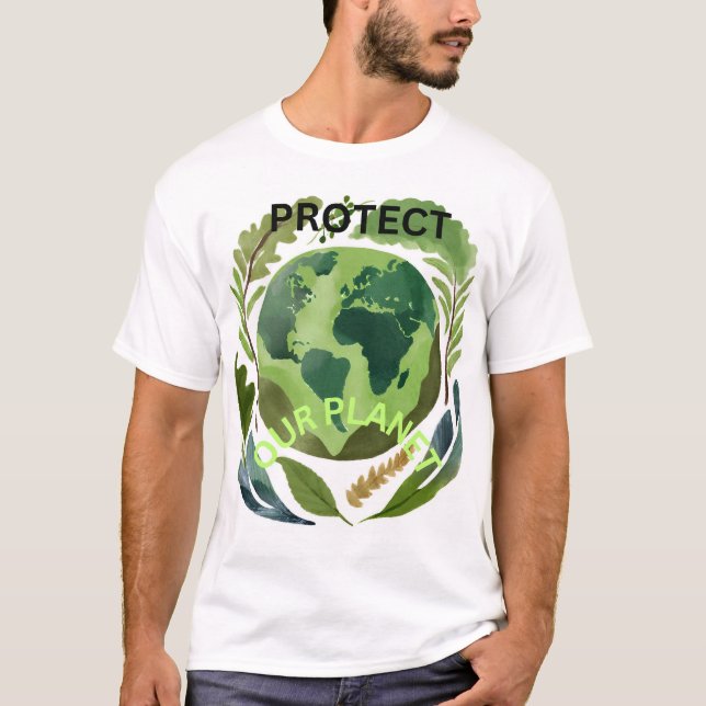 Camiseta Proteger nuestro planeta (Anverso)