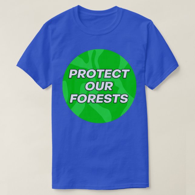 Camiseta Proteger nuestros bosques frente al cambio climáti (Diseño del anverso)