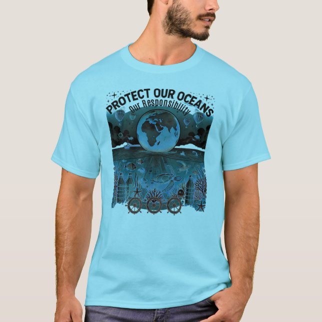 Camiseta Proteger nuestros océanos (Anverso)