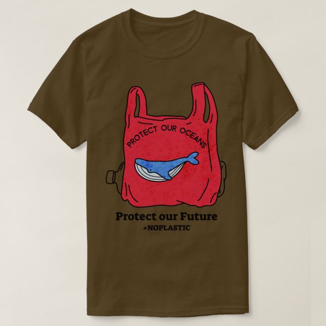 Camiseta Proteger Nuestros Océanos Proteger Nuestro Futuro  (Diseño del anverso)