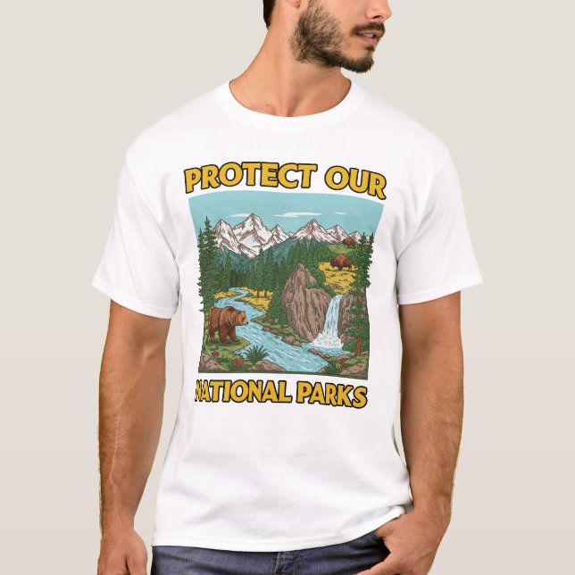 Camiseta Proteger nuestros Parques Nacionales (Anverso)