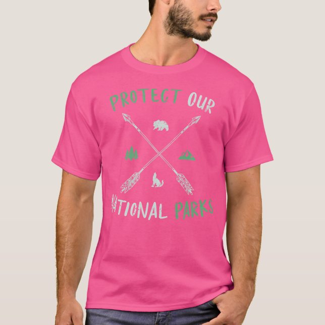 Camiseta Proteger nuestros Parques Nacionales Clásicos Resi (Anverso)