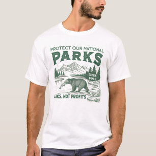 Camiseta Proteger Nuestros Parques Nacionales Detrás De Los