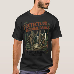 Camiseta Proteger Parques Nacionales Mothman Críptido Weird