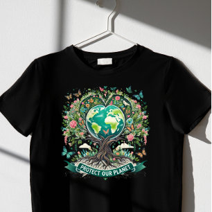 Camiseta proteger sobre el planeta el Día de la Tierra