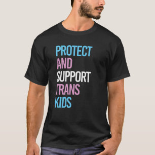 CAMISETA PROTEGER Y APOYAR A LOS NIÑOS TRANS
