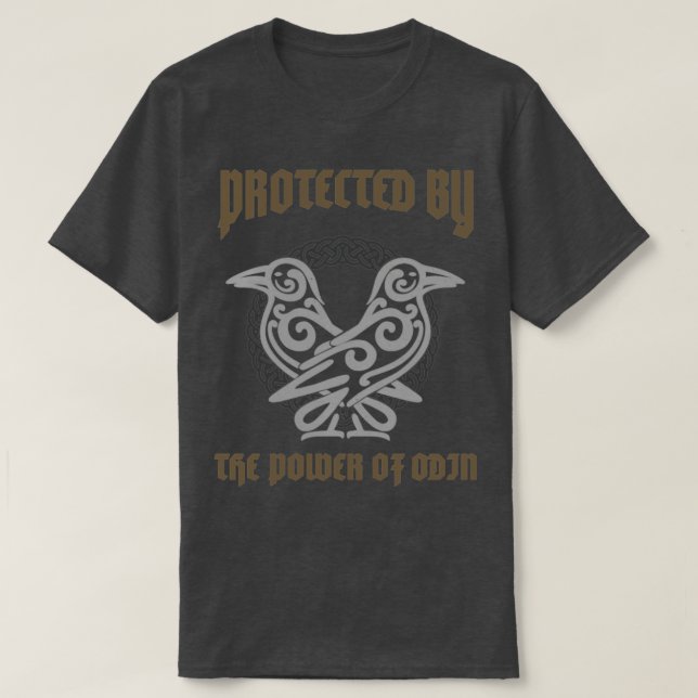 Camiseta Protegido Por El Poder De Odin Viking (Diseño del anverso)