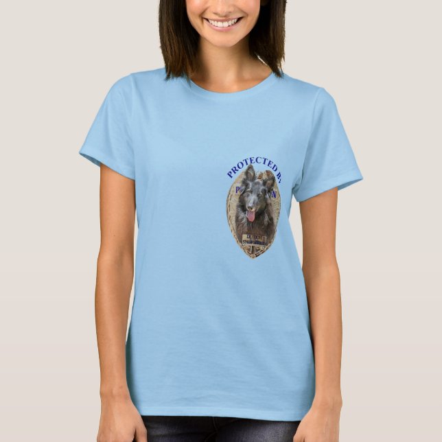 Camiseta Protegido por Pastor Holandés (Anverso)