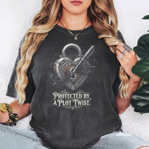 Camiseta Protegido por un escritor de giro argumental cerra