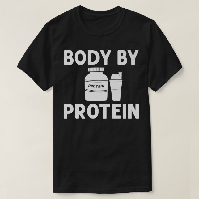 Camiseta Protein Shakes Polvo Whey Bebe Snacks Vegan Foo (Diseño del anverso)