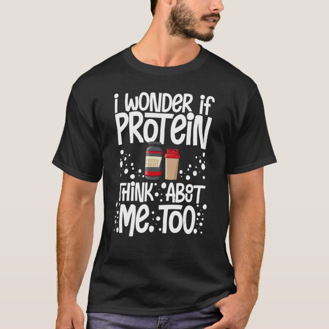 Camiseta Protein Shakes Polvo Whey Bebe Snacks Vegan Foo (Anverso)
