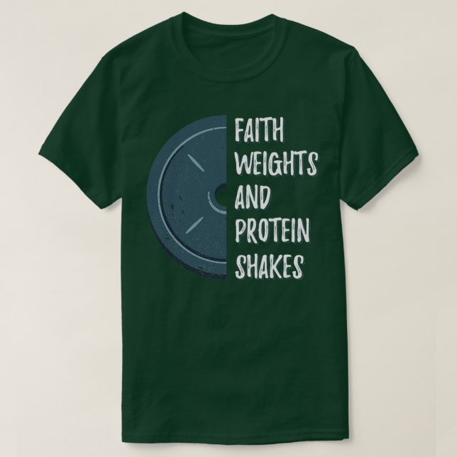 Camiseta Proteína de Levantamiento de Peso Agitación Fitnes (Diseño del anverso)