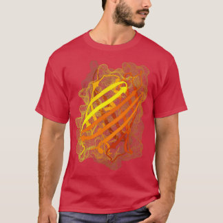 Camiseta Proteína fluorescente naranja