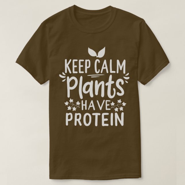 Camiseta Proteína Vegan Plantas (Diseño del anverso)