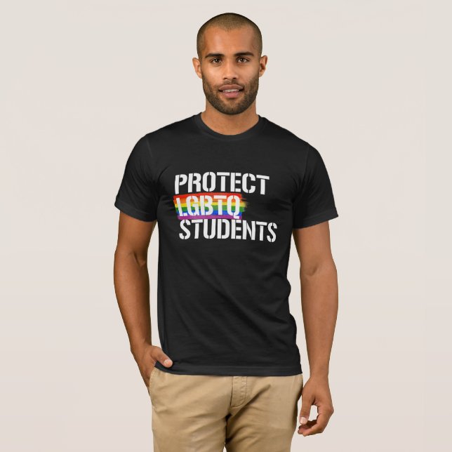 Camiseta Proteja a los estudiantes de LGBTQ - - LGBTQ (Anverso completo)