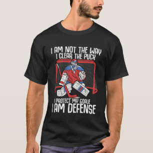 Camiseta Proteja a mi arquero Soy un juego de hockey sobre 