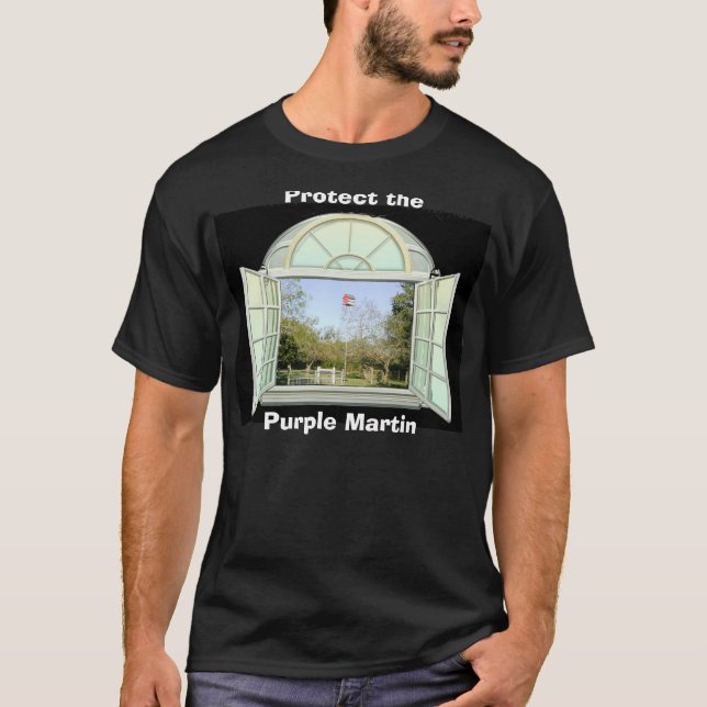 Camiseta Proteja al Martin púrpura (Anverso)