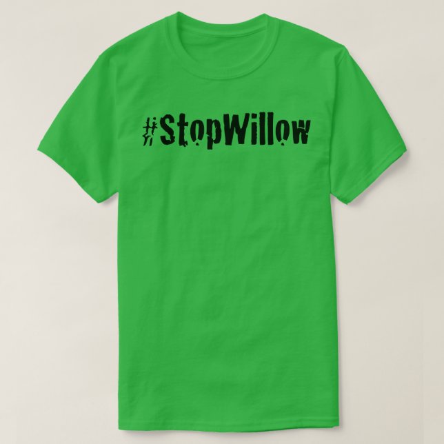 Camiseta Proteja Nuestro Planeta Preserve Future Stop Willo (Diseño del anverso)