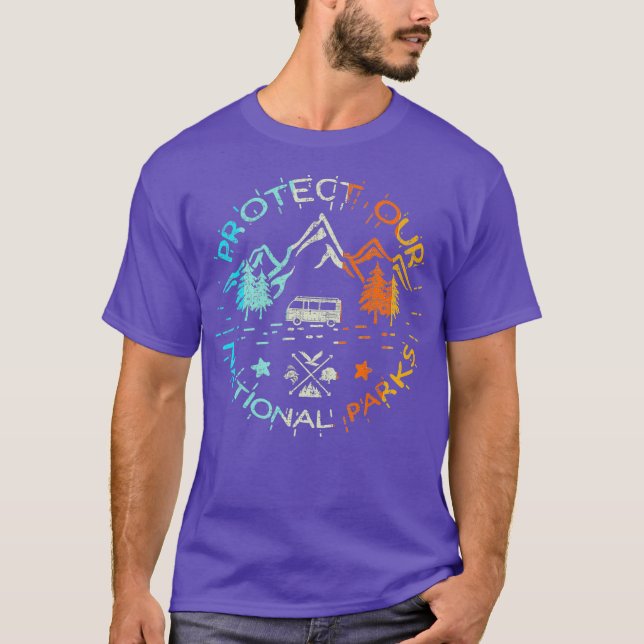 Camiseta Proteja nuestros 59 parques nacionales de EE.UU. (Anverso)