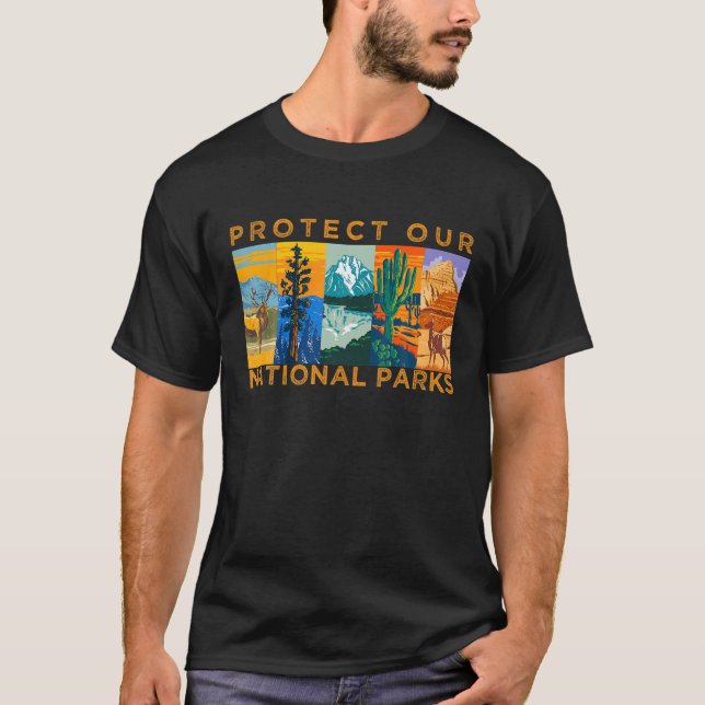 Camiseta Proteja Nuestros Parques Nacionales EEUU Ambiental (Anverso)