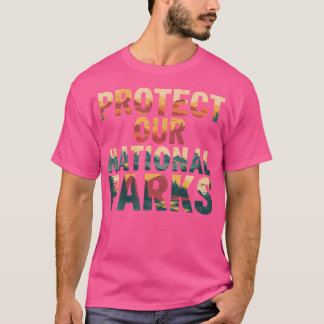Camiseta Proteja Nuestros Parques Nacionales Estadounidense