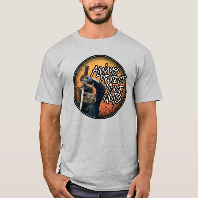 Camiseta Proteja siempre tus nueces - ardilla de ninja dive (Anverso)