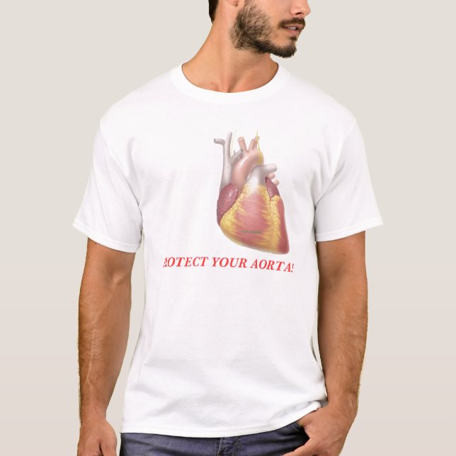 CAMISETA ¡PROTEJA SU AORTA! (Anverso)