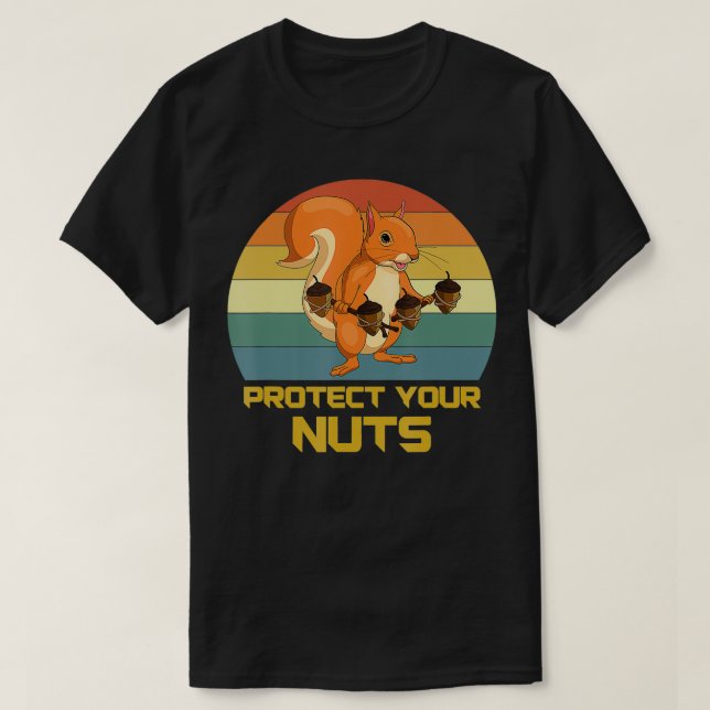 Camiseta Proteja su ardilla de nueces (Diseño del anverso)