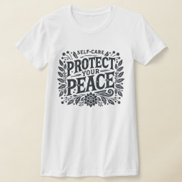 Camiseta Proteja su delgado de paz adecuado para las mujere