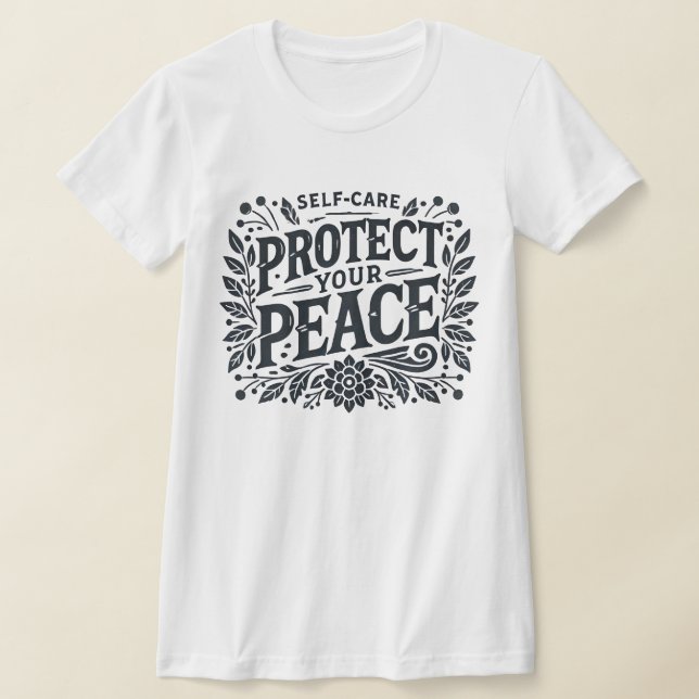 Camiseta Proteja su delgado de paz adecuado para las mujere (Distribución)