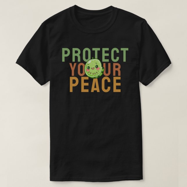 Camiseta Proteja su paz (Diseño del anverso)