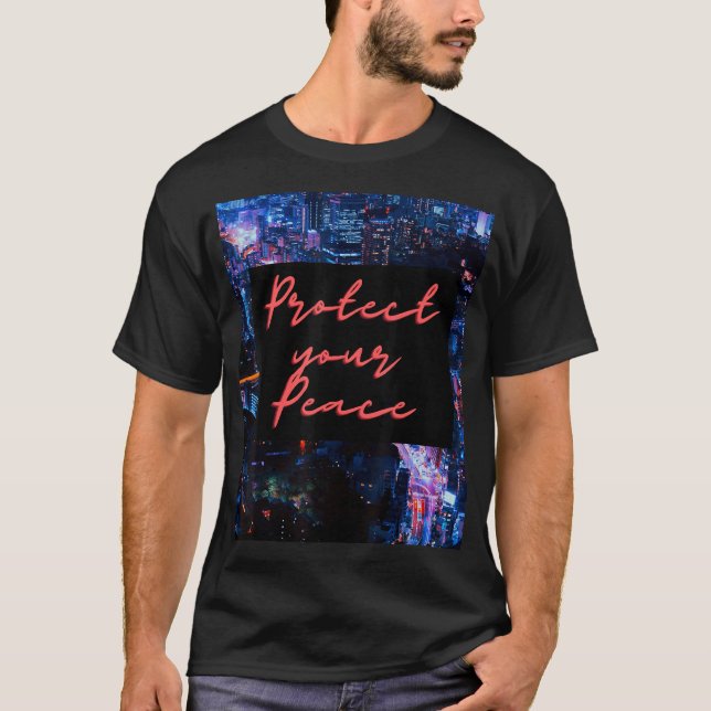 Camiseta Proteja su paz (Anverso)
