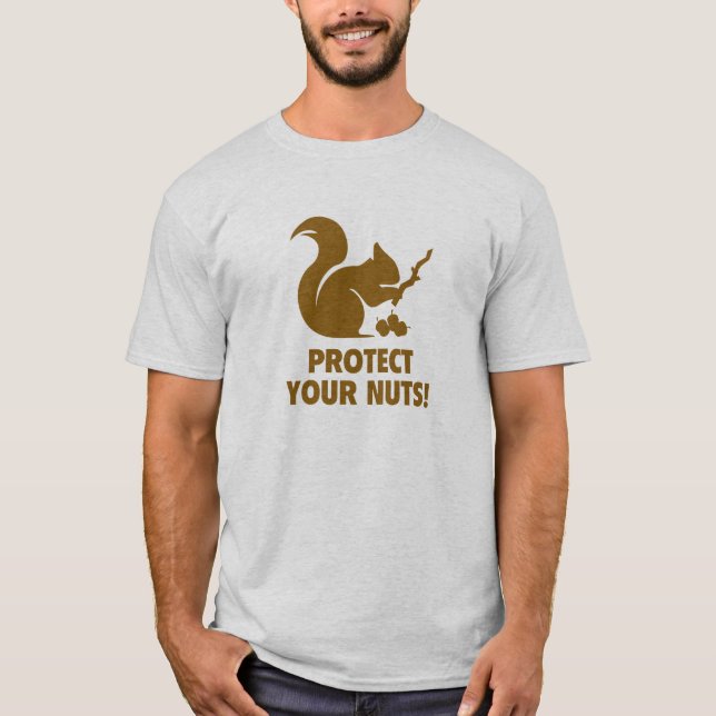 Camiseta ¡Proteja Sus Nueces! (Anverso)