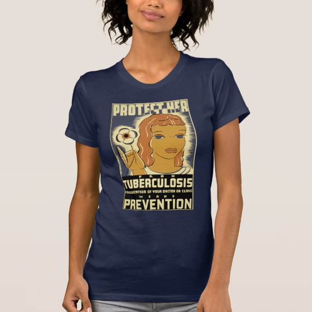 Camiseta Protéjala de la tuberculosis (Anverso)