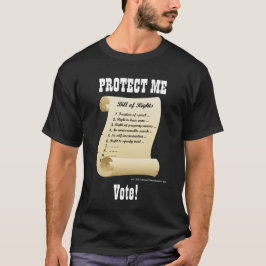 Camiseta Protéjame - Declaración de Derechos - voto