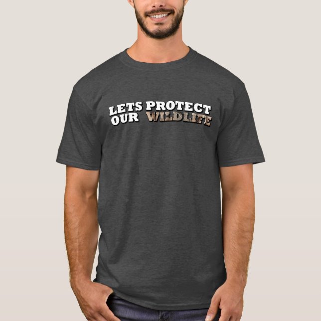 Camiseta Protejamos a nuestros peatones elefantes salvajes (Anverso)