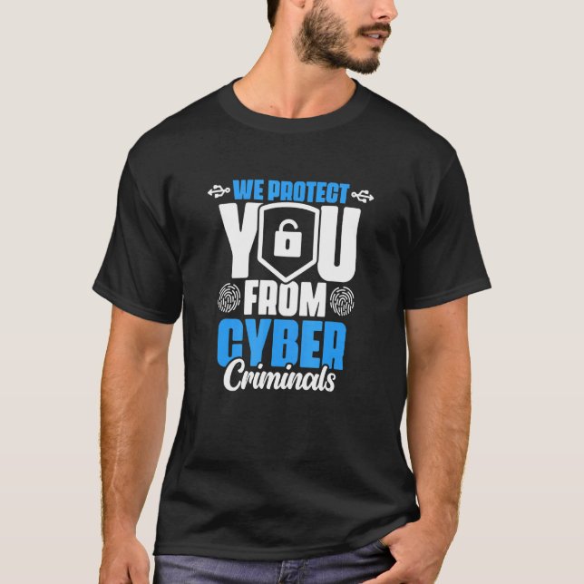 Camiseta Protéjate De Cyber Computer Programmer S (Anverso)