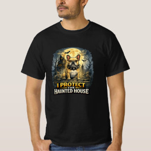 Camiseta Protejo la Casa Embrujada Bulldog Francés Hallowee