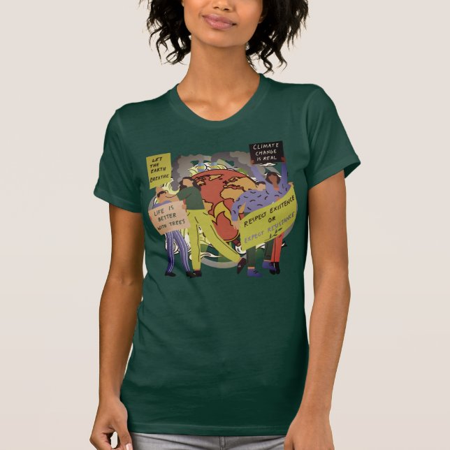 Camiseta Protesta contra el cambio climático (Anverso)