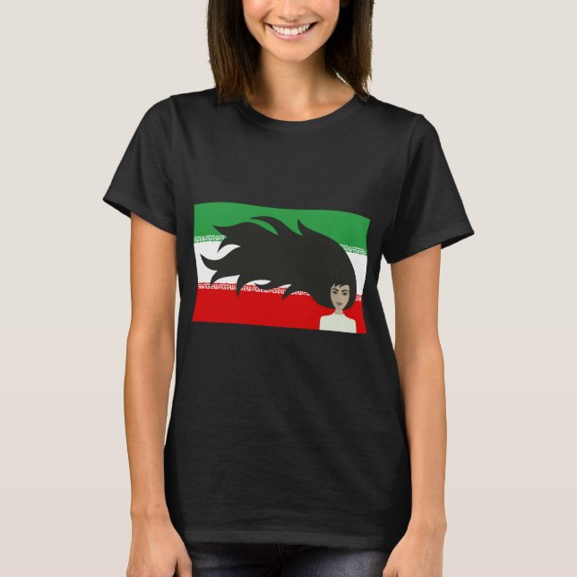Camiseta Protesta contra el hiyab de las mujeres iraníes (Anverso)